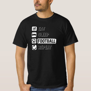 ス食べリープフットボールリピート Tシャツ