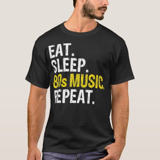 ス食べリープ80s音楽リピーター tシャツ (正面)