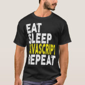 ス食べリープJavascript RepeatCoderプログラマTee Tシャツ (正面)