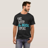 ス食べリー80s音楽リピート tシャツ (正面フル)