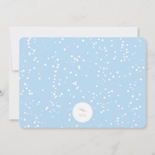 ズつるクリスマスオーナメントホリデーパーティー招待状 招待状 (裏面)