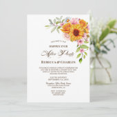ズアフター結婚パーティーひまわりバラ披露宴 招待状 (スタンド正面)