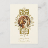 ズアンジェラス結婚祈りの言葉ベトロタールヴァージンメアリー エンクロージャーカード (正面)