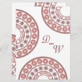 ズインディアン結婚ヘンナメンディイエローデシ招待状 招待状 (正面/裏面)