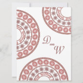 ズインディアン結婚ヘンナメンディイエローデシ招待状 招待状 (正面)