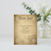 ズイン結婚ローマフラットサンキューカード 招待状 (スタンド正面)