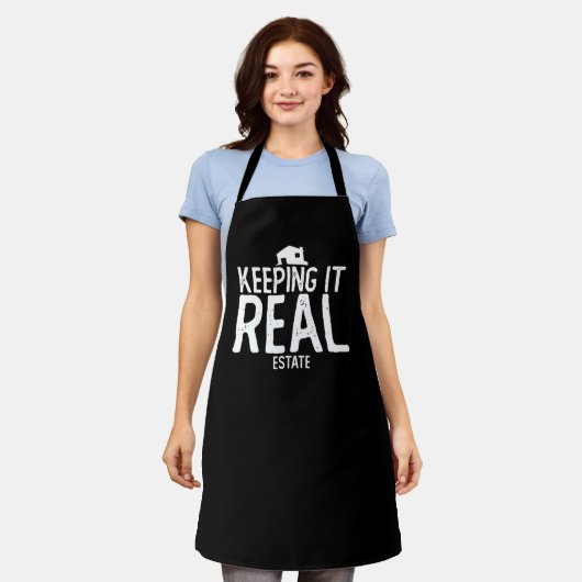ズイ保ットエ実在ステートエージェント不動産仲介業者ハウス エプロン (着用した状態)
