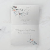 ズウォーター賛美カラーポインセチアスフォトリース カード (内部)