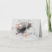 ズウォーター賛美カラーポインセチアスフォトリース カード (正面)