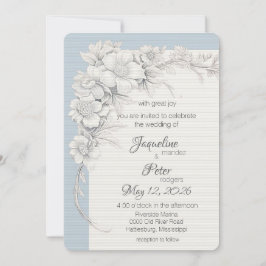 ズエレガンス結婚フラット結婚式招待状 招待状