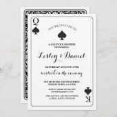 ズカードカ遊ップルズ婚約エースベガス招待状 招待状 (正面/裏面)