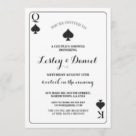 ズカードカ遊ップルズ婚約エースベガス招待状 招待状