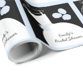 ズガウンブ結婚ルーブライダルシャワーブラックパステル ラッピングペーパー (ロールコーナー)