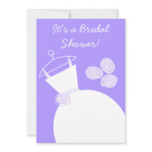 ズガウ結婚ンパープルブライダルシャワーの招待