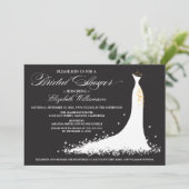 ズガウ結婚ンブライダルパーティ招待状(黒檀) 招待状 (スタンド正面)