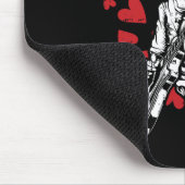 ズギタ遊ーヴァレンティンズデイクールロックミュージシャン マウスパッド (コーナー)