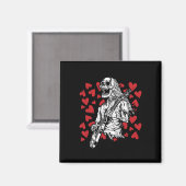 ズギタ遊ーヴァレンティンズデイクールロックミュージシャン マグネット (正面/裏面)