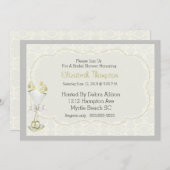 ズグラスバ結婚ブライズダマスクブライダルシャワー招待状 招待状 (正面/裏面)