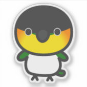 ズグロシロハラインコ シール (正面)