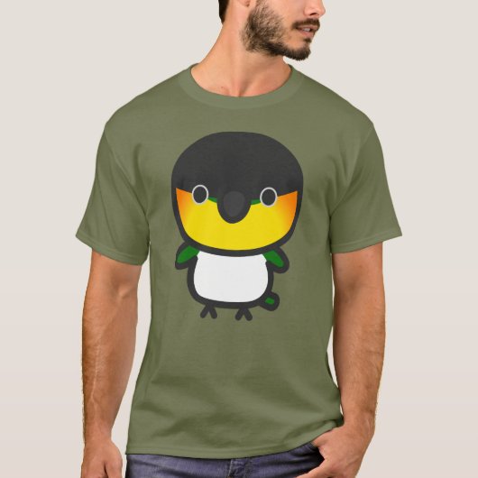 ズグロシロハラインコ Tシャツ (正面)