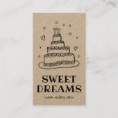 ズケーキ結婚ケータリングベーカリーカスタムベイカークラフト 名刺 (正面)