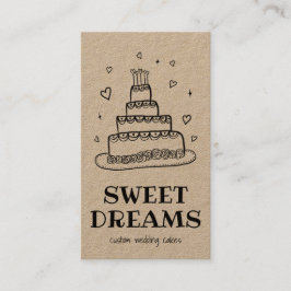 ズケーキ結婚ケータリングベーカリーカスタムベイカークラフト 名刺