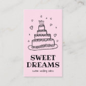 ズケーキ結婚ケータリングベーカリーカスタムベイカー 名刺 (正面)