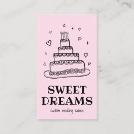 ズケーキ結婚ケータリングベーカリーカスタムベイカー 名刺