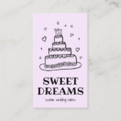 ズケーキ結婚ケータリングベーカリーカスタムベイカー 名刺 (正面)