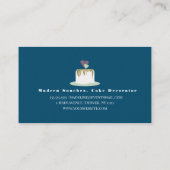 ズケーキ結婚ベーカリーデコレータ 名刺 (裏面)