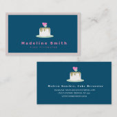 ズケーキ結婚ベーカリーデコレータ 名刺 (正面/裏面)