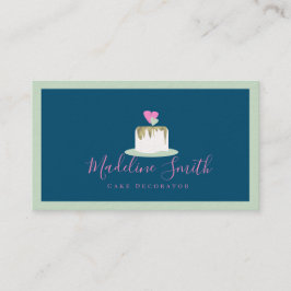 ズケーキ結婚ベーカリーデコレータ 名刺