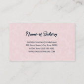 ズケーキ結婚ベーカリーフローラペストリー職人 名刺 (裏面)