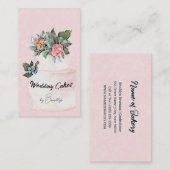 ズケーキ結婚ベーカリーフローラペストリー職人 名刺 (正面/裏面)