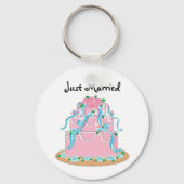 ズケ結婚ークたった今結婚しました キーホルダー (正面)