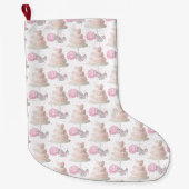 ズケ結婚ークストッキング ラージクリスマスストッキング (正面)