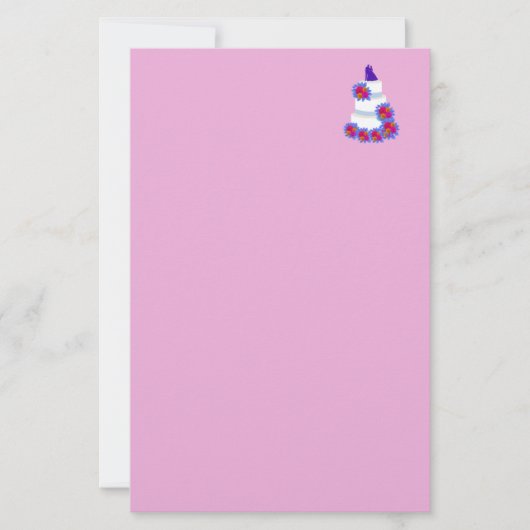 ズケ結婚ーク披露宴 便箋 (正面)