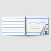 ズゲストブックサントリ結婚ーニギリシャGreece Blue ゲストブック (全面)