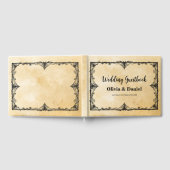 ズゲストブックハロウィン結婚ゴシックスタイル ゲストブック (全面)