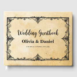 ズゲストブックハロウィン結婚ゴシックスタイル ゲストブック