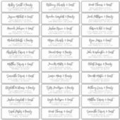 ズゲスト結婚ネームアドレスシンプルシッモダンク シール (正面)