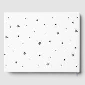 ズゲスト結婚ブックタトゥーハート白黒 ゲストブック (裏面)