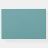 ズゲスト結婚ブックモノグラムクレストターコイズ ゲストブック (裏面)