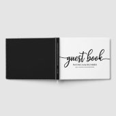 ズゲスト結婚ブック白黒シック書道 ゲストブック (全面)