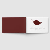 ズゲスト結婚ブック秋ブルガンディーリーフ ゲストブック (全面)