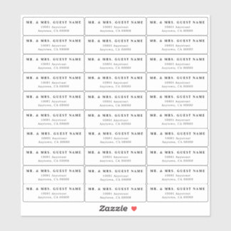 ズゲ結婚スト住所 シール