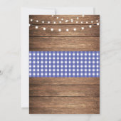 ズチョー結婚クブルーウッドライトバーン招待状 招待状 (裏面)