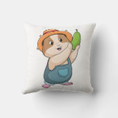 ズッキーニとの農家としてのハムスター クッション (裏面)