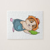 ズッキーニとの農家としてのハムスター ジグソーパズル (横)