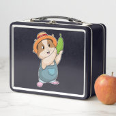 ズッキーニとの農家としてのハムスター メタルランチボックス (インサイチュ)